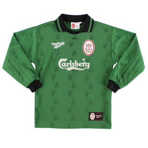 Liverpool 1996-97 GK Shirt (Youths 13/) (Excellent) (James 1)_2