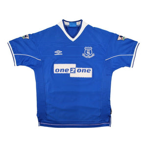 Everton 1999-2000 Home Shirt (Campbell #9) ((Very Good) L)_1