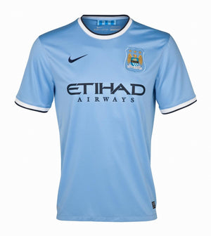 Manchester City 2013-14 Home Shirt (M) (Good)_0