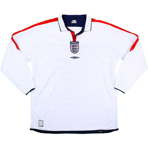 England 2003-05 Long Sleeved Home Shirt (XXL) (Excellent)_0