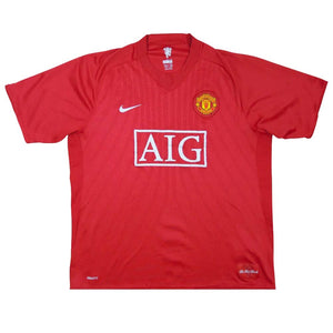 Manchester United 2007-09 Home Shirt (L) Ronaldo #7 (Excellent)_1