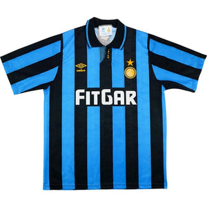 Inter Milan 1991-1992 Home Shirt (L) (Excellent)_0
