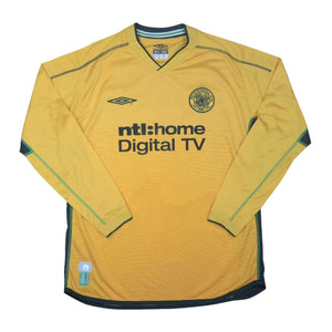 Celtic 2002-2003 Long Sleeve Away Shirt (Excellent)_0