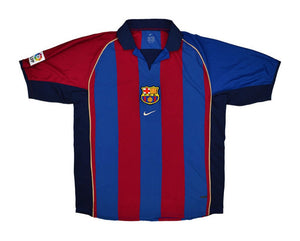 Barcelona 2001-02 Home Shirt (XL) (Very Good)_0
