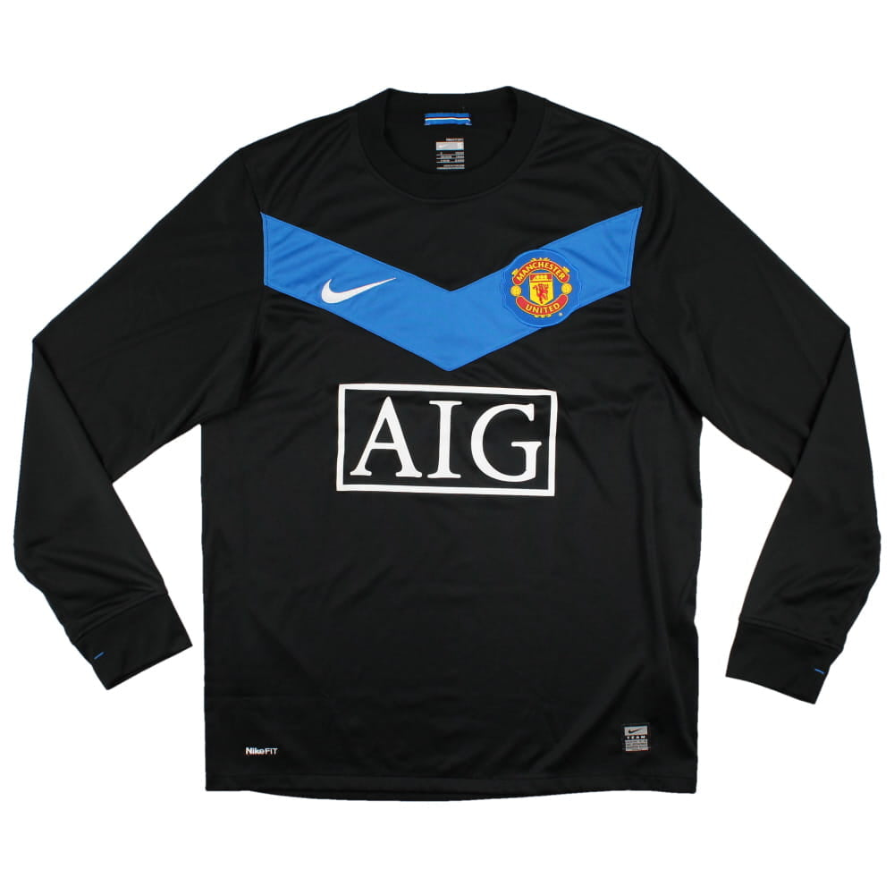 Manchester United 2009-10 Long Sleeve Away Shirt (L) (Very Good