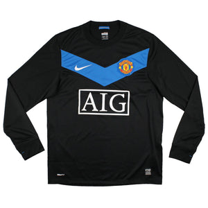 Manchester United 2009-10 Long Sleeve Away Shirt (L) (Very Good)_0