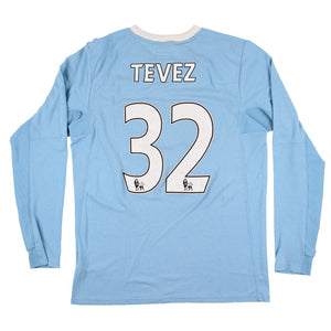 Manchester City 2009-10 L/S Home Shirt Tevez #32 (S) (Very Good)_0