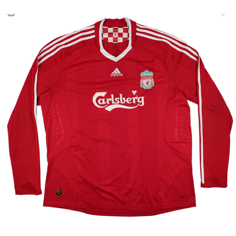 Liverpool 2008-10 Long Sleeve Home Shirt (XL) Babel #19 (Very Good)_1