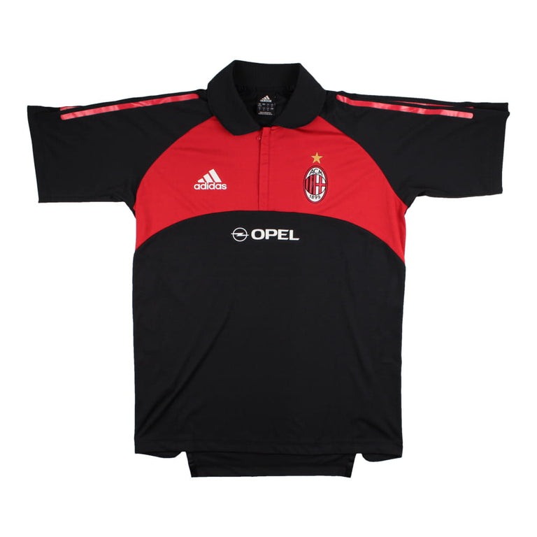 AC Milan 2005-06 Adidas Polo Shirt (S) (Fair) – Classic Football Kit