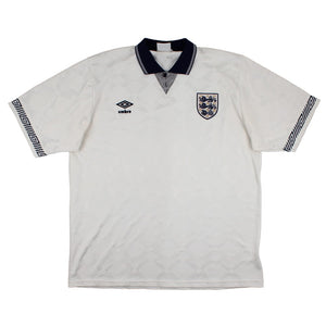 England 1990-92 Home Shirt (XL) (Good)_0