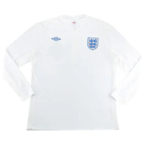 England 2010-12 Long Sleeve Home Shirt (M) (Fair)_0