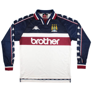 Manchester City 1997-99 Away Long Sleeve Shirt (M) (Very Good)_0