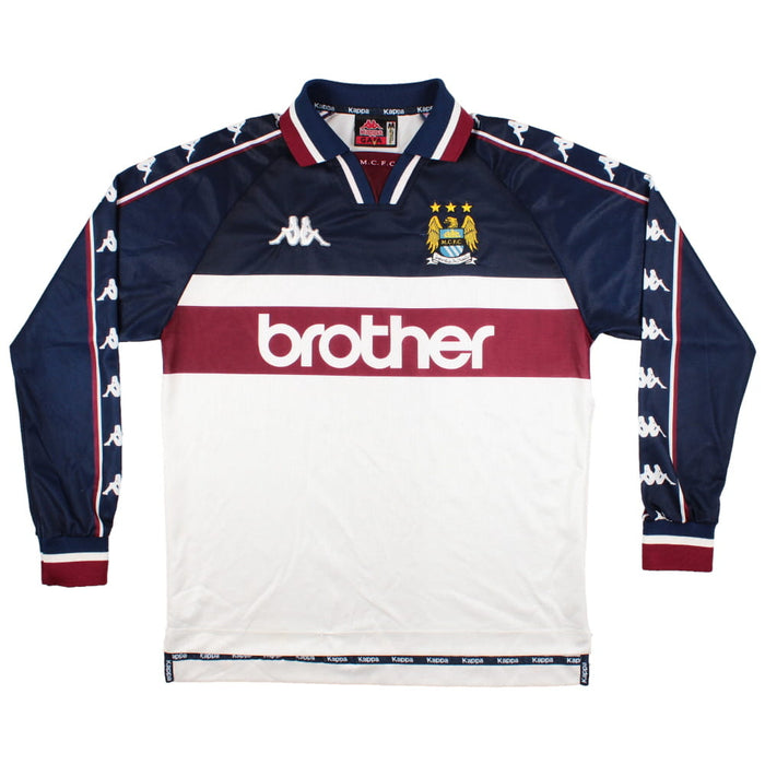 Manchester City 1997-99 Away Long Sleeve Shirt (M) (Very Good)