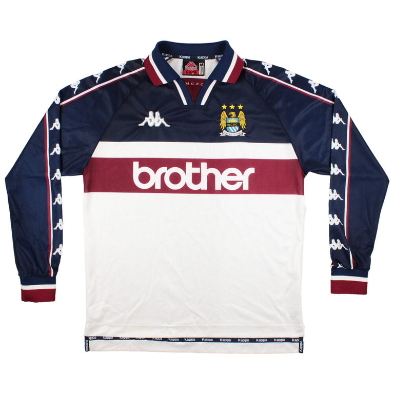 Manchester City 1997-99 Away Long Sleeve Shirt (M) (Very Good