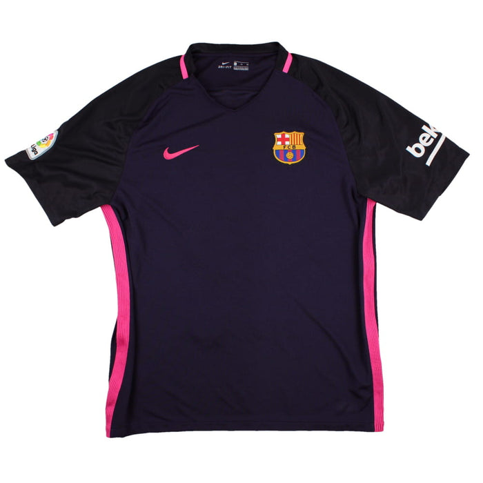 Barcelona 2016-17 Away Shirt (Sponsorless) (L) (Very Good)