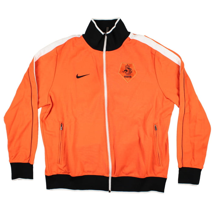 Holland 2012-14 Nike Long Sleeve Tracksuit Top. (XL) (Very Good)