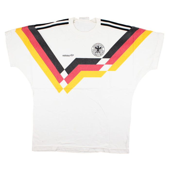 Germany 1990-92 Adidas Supporters Home T-Shirt (L) (Excellent)