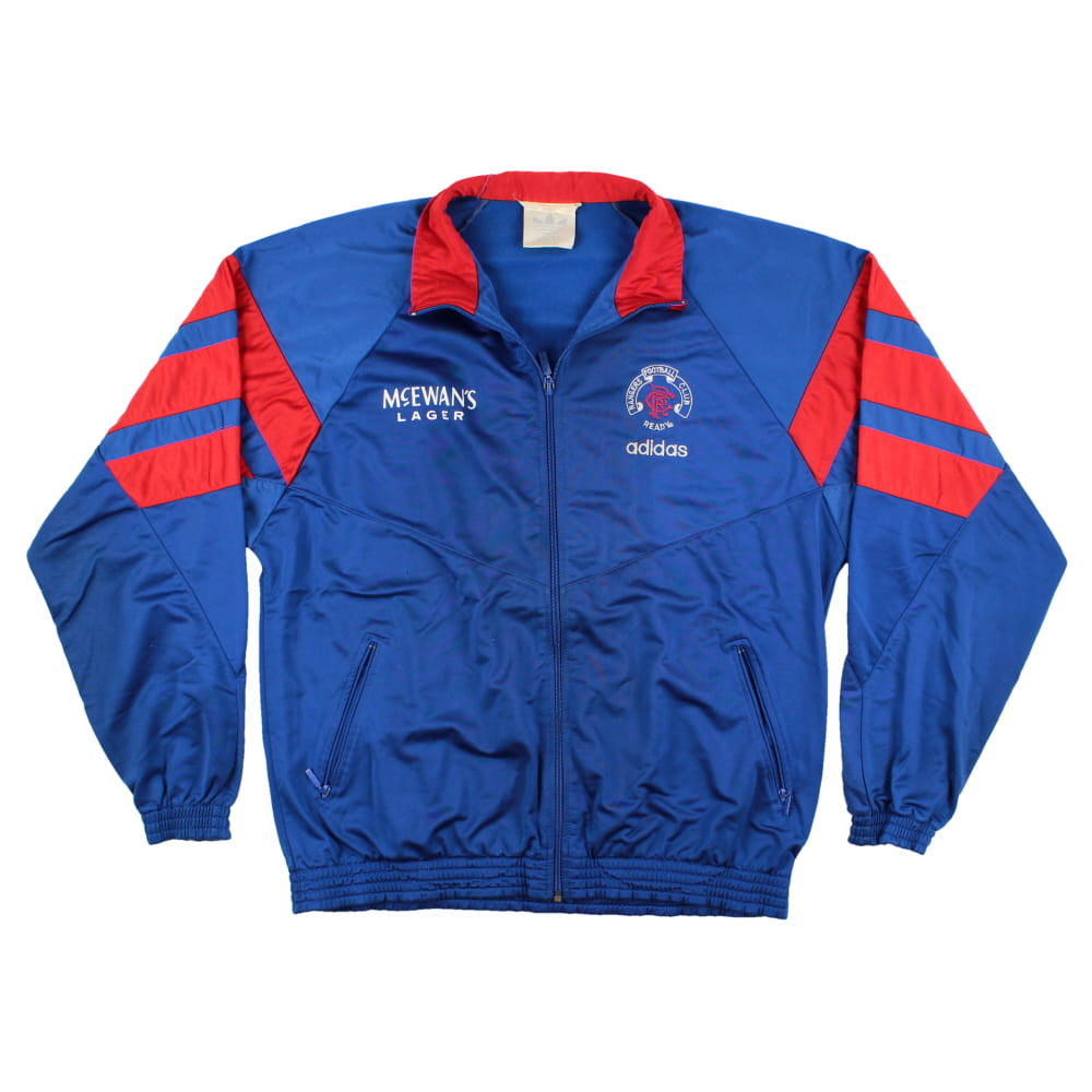 Rangers 1992-94 Long Sleeve Adidas Tracksuit Top (L) (Very Good