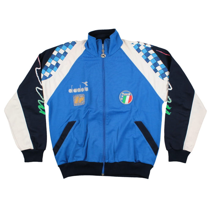 Italy 1990 World Cup Diadora Jacket L Very Good Classic Football Kit italy-1990-world-cup-diadora-jacket-l-very-good-classic-football-kit