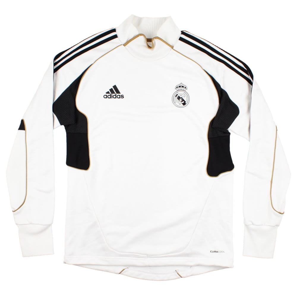 Real Madrid 2010-11 Adidas Long Sleeve Tracksuit Top (L