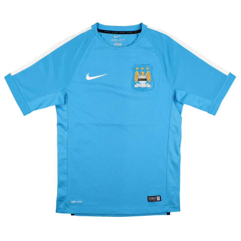 Manchester City 2014 15 Nike Training Shirt S Mint Classic Football Kit