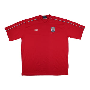 England 2000s Umbro Training Shirt (XXL) (Very Good) (Heskey 11)_3