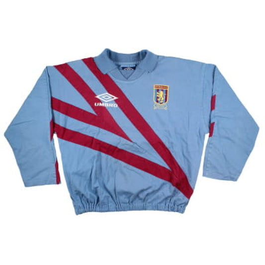 Aston Villa 1992-93 Umbro Training Drill Top (L) (Very Good)_0