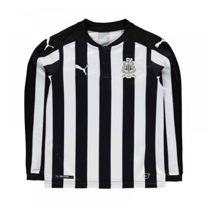 Newcastle United 2017-18 Long Sleeve Home Shirt (Sponserless) (L) (Shelvey 8) (Very Good)_2