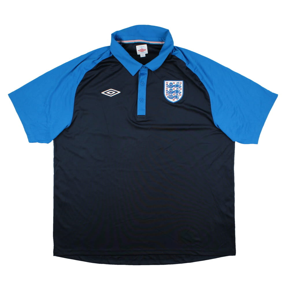 england blue football shirt