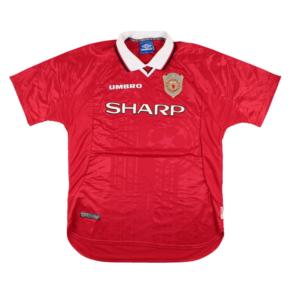 Manchester United 1997-99 European Home Shirt (XL) (Excellent