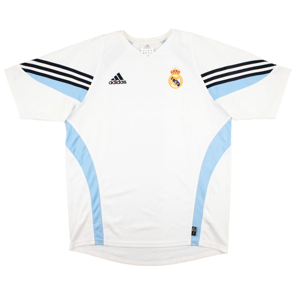 Real Madrid 2003-04 Adidas Training Shirt (L) (Cambiasso 19) (Excellent)_2