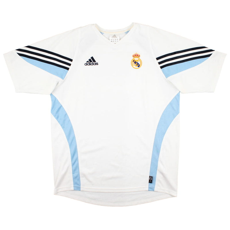 Real Madrid 2003-04 Adidas Training Shirt (L) (R CARLOS 3) (Excellent)_2