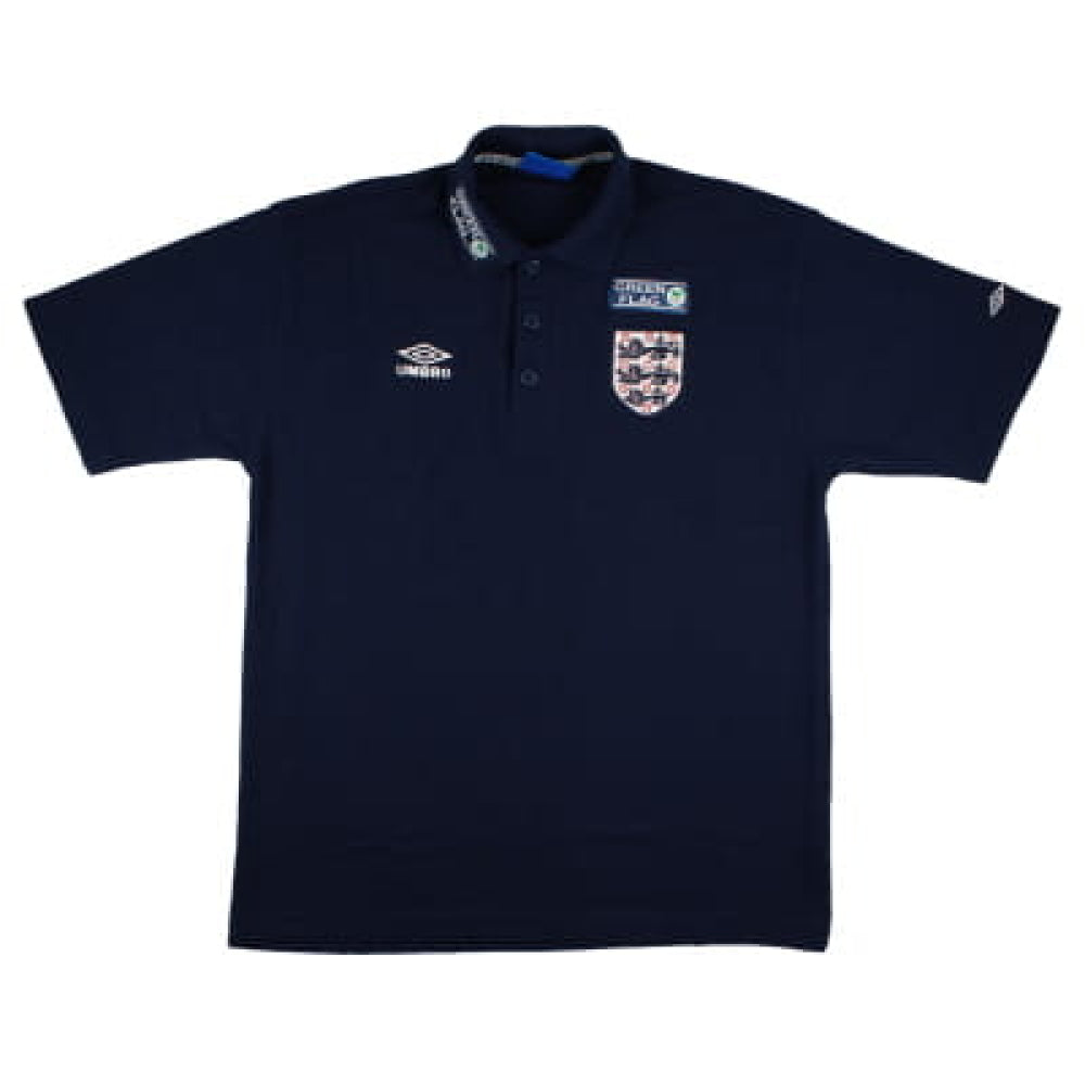 England 1997-1999 Umbro Polo Shirt (XL) (Excellent) – Classic