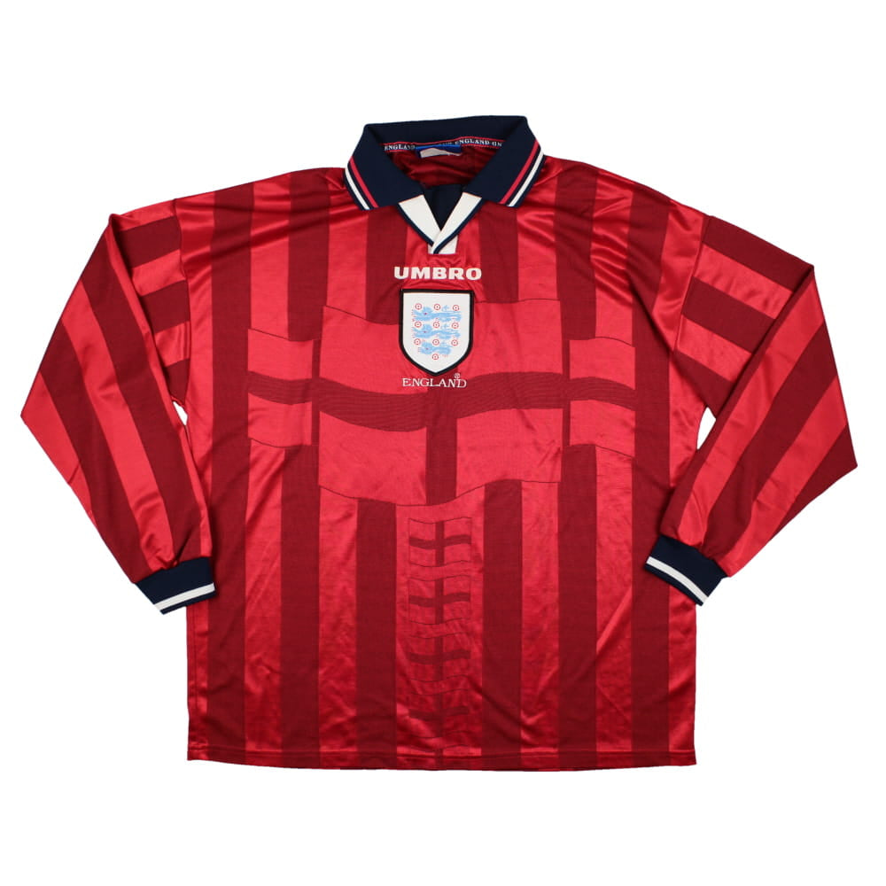 England 1997-1998 Away Long Sleeve Shirt (XL) (Very Good