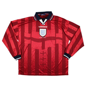 England 1997-1998 Away Long Sleeve Shirt (XL) (KEOWN 18) (Very Good)_2