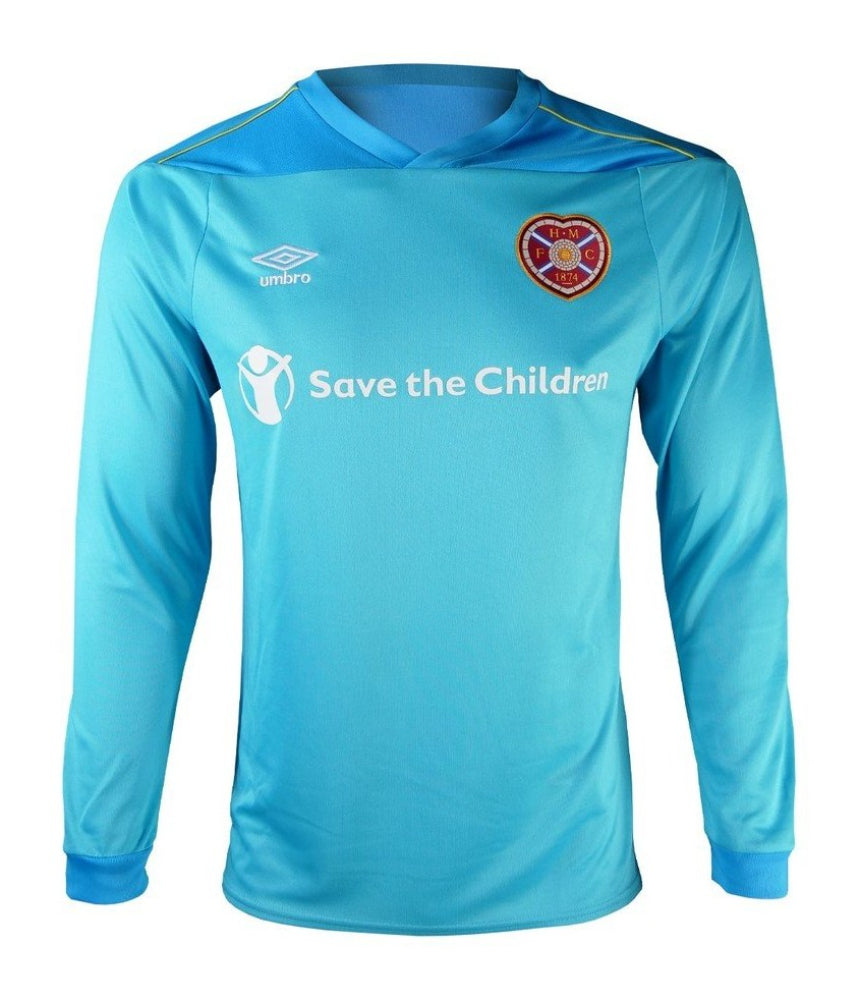 Hearts 2020-21 GK Home Long Sleeve Shirt (L) (Naismith 14) (Excellent)_2