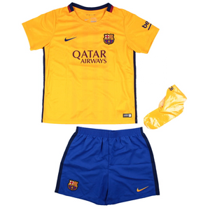 Barcelona 2015-16 Away Mini KIt (7-8y) Messi #10 (BNWT)_1