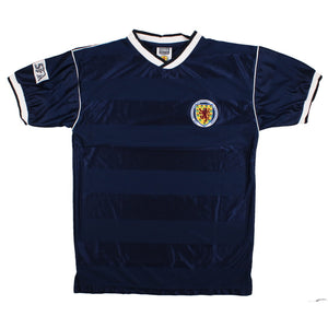 Scotland 1986-88 Score Draw Retro Home Shirt (M) (Gough 2) (Excellent)_2