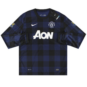 Manchester United 2013-14 Away Long Sleeve Shirt (2XL) (Very Good)_0