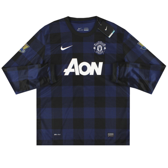 Manchester United 2013-14 Away Long Sleeve Shirt (2XL) (Very Good)