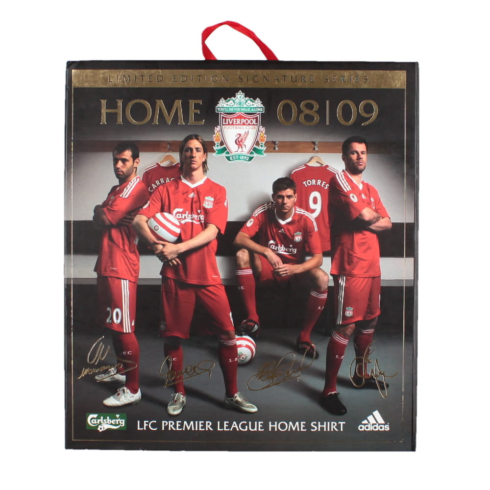 Liverpool 2008-09 Signed Home Shirt with Limited Edition Box (S) (Excellent)_2