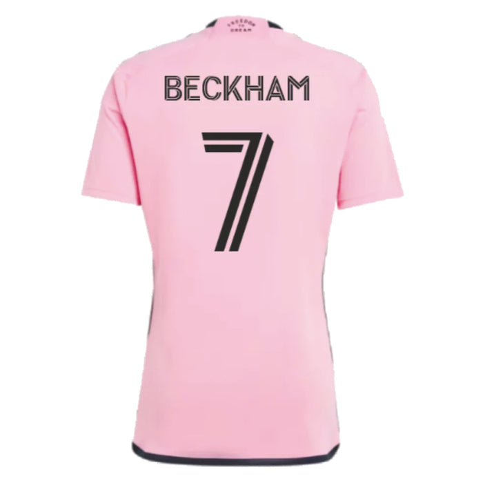 Inter Miami 2024-2025 home shirt (Beckham 7) (S) (Excellent)