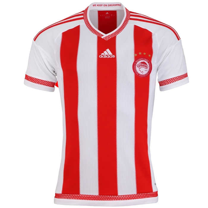 2015-16 Olympiakos Adidas Home Football Shirt (M) (Good)