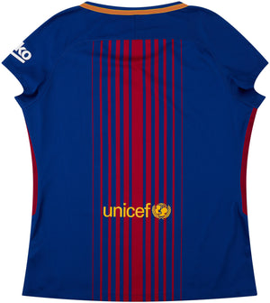 Barcelona 2017-18 Home Shirt (Womens) (XL) (Mint)_1