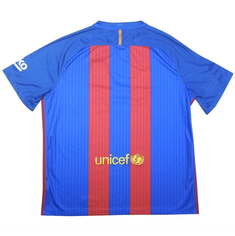 Barcelona 2016-17 Home Shirt (S) (Suarez 9) (Good)_3