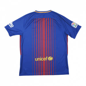 Barcelona 2017-18 Home Shirt (L.Boys) (Excellent)_1