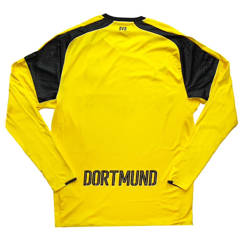 Borussia Dortmund 2016-17 Long Sleeve European Home Shirt (L) (Ricken 18) (Excellent)_3