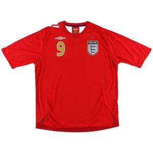 England 2006-08 Away Shirt (Rooney #9) (XXL) (Excellent)_1