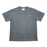 South China Embroidered Cult Tee - Charcoal