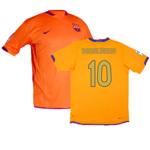 Barcelona 2006-07 Away Shirt (S) (Excellent) (Ronaldinho 10)_0